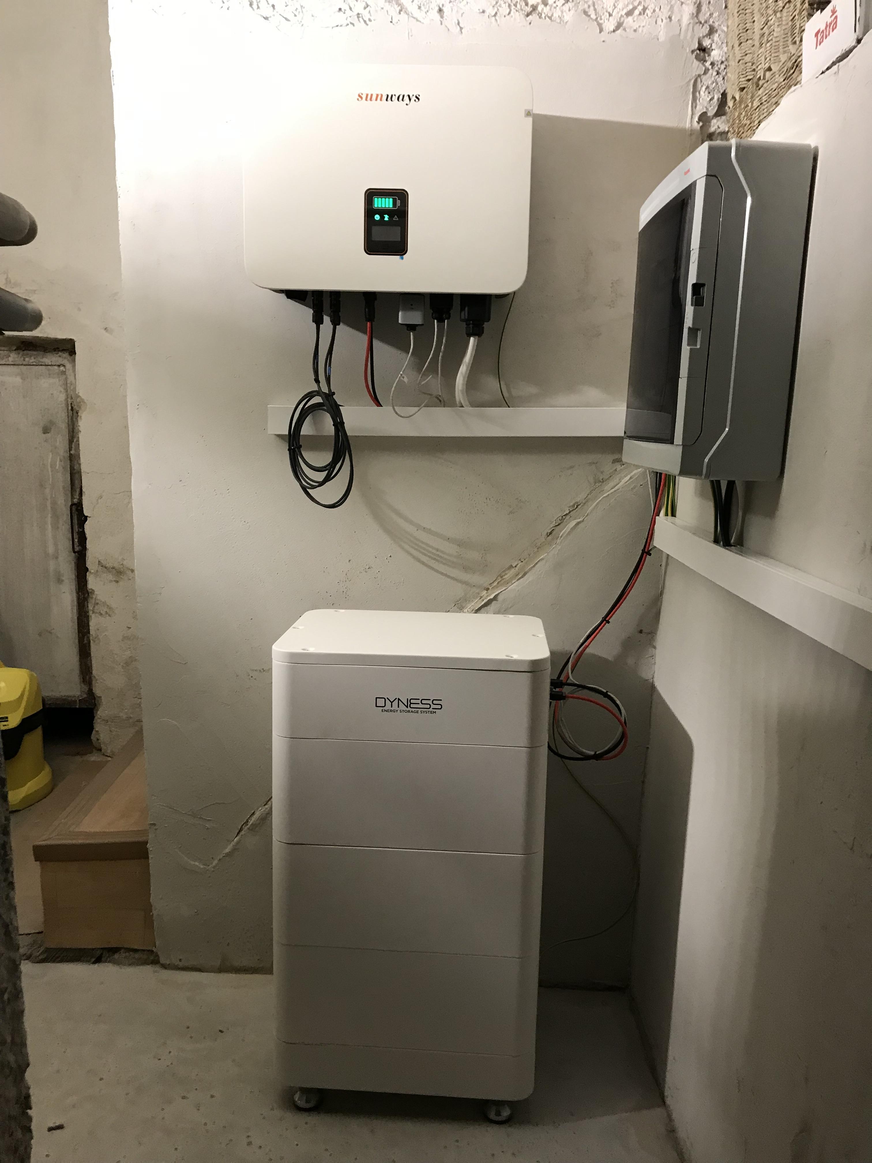 Technologie elektrárny ve sklepě
